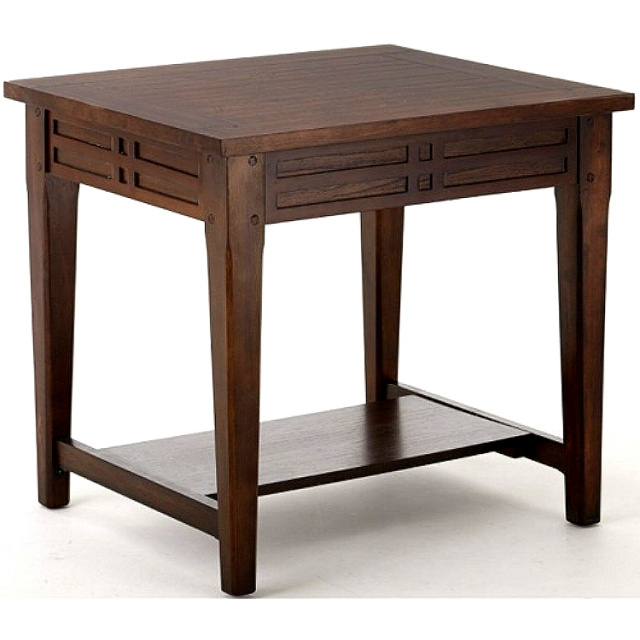 Walnut Mission Shaker Side End Table